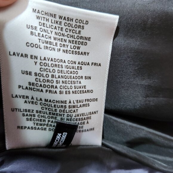 Levi Strauss Winter Jacket Women's XL Black Corduroy Puffer Coat Full Zip - Picture 8 of 12